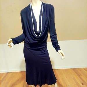 Jean Paul Gaultier silk Couture dress Pearl collar